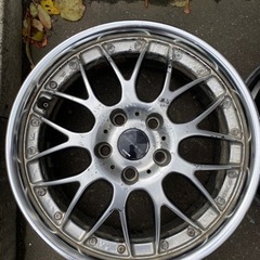 ワーク　ターミスト　レザックス　17インチ　腐食多数有り。ドリフト、冬用にの画像