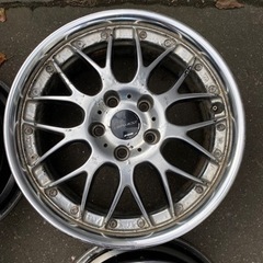 ワーク　ターミスト　レザックス　17インチ　腐食多数有り。ドリフト、冬用にの画像