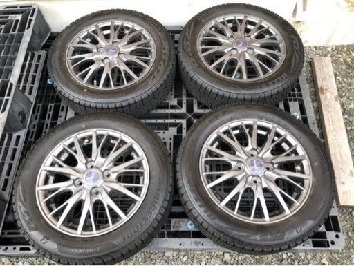 取り引き中！タント ムーヴ  ワゴンR N-BOX 155/65R14 アルミホイールセット ブリヂストン VRX2 溝有
