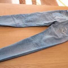 【FU84】MOUSSY マウジー ダメージ加工 デニム パンツ 23inchの画像