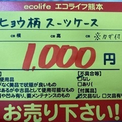 ヒョウ柄スーツケース【C5-1129】の画像