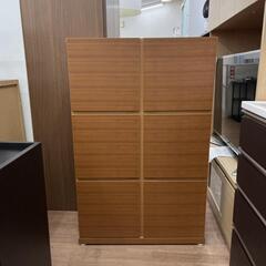 3段キャビネット 収納棚 扉付 国産 木製 幅80cm 定価56,520円?自社配送時?代引き可?※現金、クレジット、スマホ決済対応※