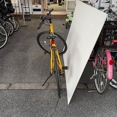 クロスバイク　黄　（700C)　21段変速　エアーオンの画像