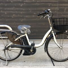 地域限定送料無料　ヤマハ　パス　ナチュラ　新基準　子供乗せ　8,7AH　白　アシスタ　ビビ　神戸市　電動自転車　