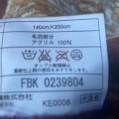 引渡し決定!東京西川シングル毛布の画像