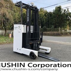 レーザー付　1トン　ニチユ バッテリーフォークリフト リーチ F...