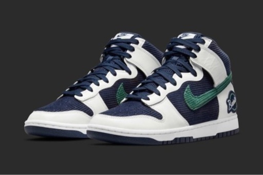 スニーカー NIKE Dunk High College Navy 26.5cm