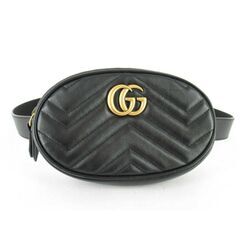 グッチ GUCCI ベルトバッグ ウエストバッグ GGマーモント美品 美品 GUCCI グッチ GGマーモント キルティング ベルトバッグ ウエスト
