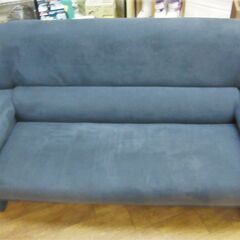 3人掛け ソファ 幅197×奥行80×高さ100㎝ 布製 ネイビー