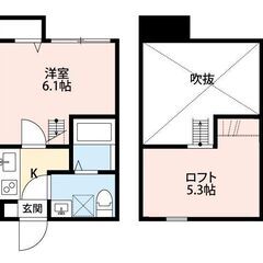 住まいる賃貸🏠M　❣初期費用10万円パック♪♪（入居月フリーレントの特典付き！）　室内がとても綺麗です♪　(1K＋ロフト) - 横浜市