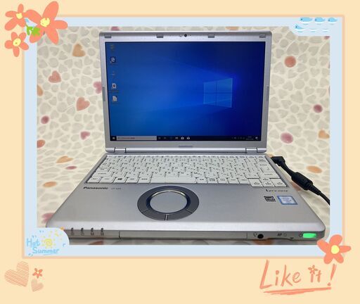 送料無料 高速SSD 中古美品 日本製 ノートパソコン 12.1型 パナソニック CF-SZ5PDYVS 第6世代Core i5 8GB 無線 Bluetooth Windows10 Office