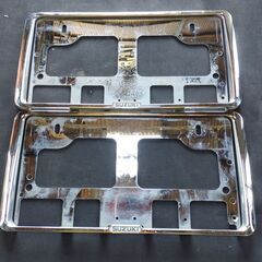 スズキ純正 SUZUKI ナンバーフレーム ナンバープレート枠 ...