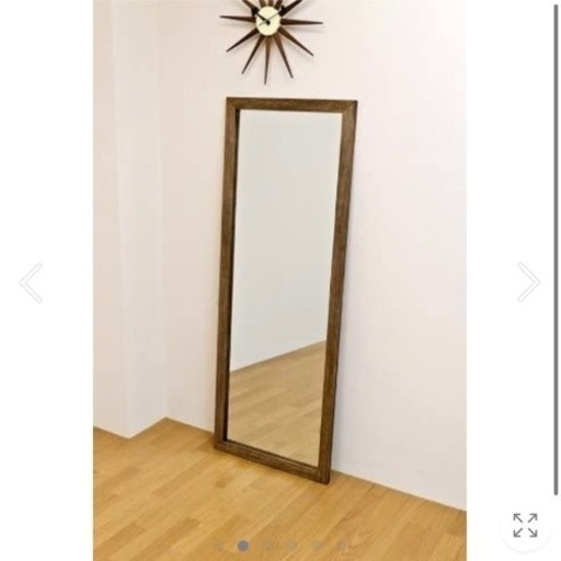 アンティーク　ジャンボミラー　家具　インテリア　ミラー　スタンドミラー　姿見　木製　大型