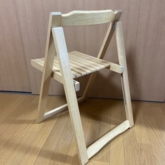 折りたたみ椅子　椅子　チェア　木製の画像