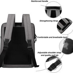 cartinoeスリムなスリーブ・ケースのスタイルのラップトップバックパックリュック大学ビジネストラベルバックパックバックパックデイパック学校コンピュータカジュアルランドセルの十代の女の子のためのボーイズフィット15 15 . 6インチのラップトップ ( ダークグレー)の画像