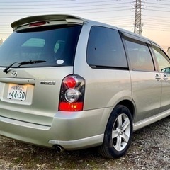 ■総額価格！！■H17年 マツダ MPV エアロミックス 機関良好 6万km代 車検有り アウトドア キャンプ USDM スタンス トランポ 車中泊の画像