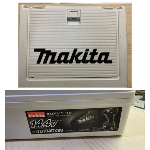 中古 マキタ　TD134DX2 14V  充電式 インパクトドライバ