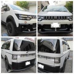 デリカD5 2.4 4WD シャモニー 修復歴無 車検R5/4 リフトアップ 両側パワスラ mkw16AW カスタム多数 Jaos ETC ウーファー フリップダウンモニターの画像