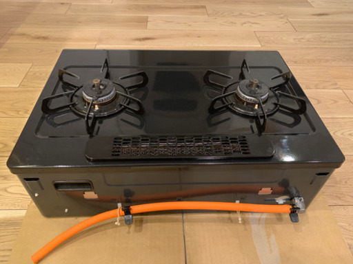 美品❗️パロマ　エブリシェフ　LPガス用　2口コンロ　水無両面焼き　高グレード