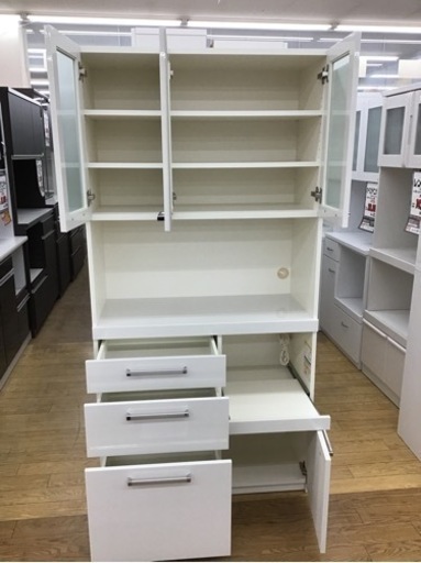 KK-117【ご来店頂ける方限定】パモウナ　オープンダイニングボード　白
