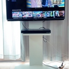 SHARP AQUOS40V +東芝REGZA Blu-ray録画レコーダー＋テレビスタンド