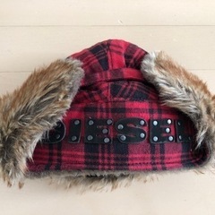 DIESEL　パイロットハット　赤チェックの画像