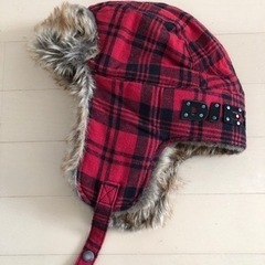 DIESEL　パイロットハット　赤チェック