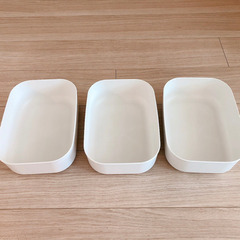 【3つセット】無印良品やわらかポリエチレンケース　ハーフ　小　の画像