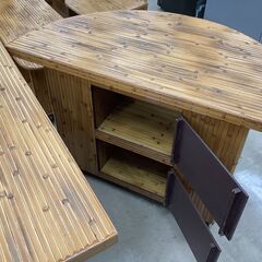 梅里竹芸 キャスター付きサイドテーブル 竹製 梅里竹芸 キャスター付きサイドテーブル 竹製