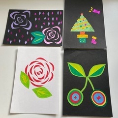 【お取引ありがとうございました】切り絵アート　4枚セット