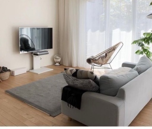 ウォールテレビスタンド　V2 ロータイプ　ホワイトwall 壁寄せスタンド　追加棚板付き