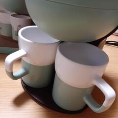 2人前のコーヒーを淹れるカフェメーカーの画像