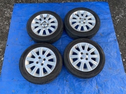 日産 AUTECH マーチ純正15インチアルミホイール 4本 5.5J +50 4H 100 175/65R15 ノート キューブ オーテック NISSAN