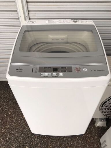 新同品！！！　３Ｄアクティブ洗浄！！！　新型ガラストップ　７ｋ洗濯機　２５，０００円（税込み）