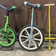 一輪車とホッピング
