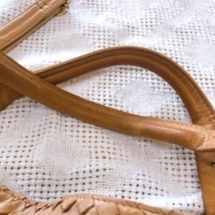 アンメートル　キャレ　1metre carre 本革　ショルダーバッグ　本皮　キャメル　ベージュ　ナチュラルの画像