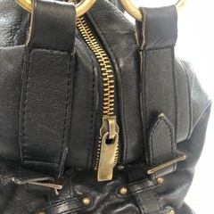 STEPHEN ステファン レザー 本革 ショルダーバッグ　黒　ブラック　本皮の画像