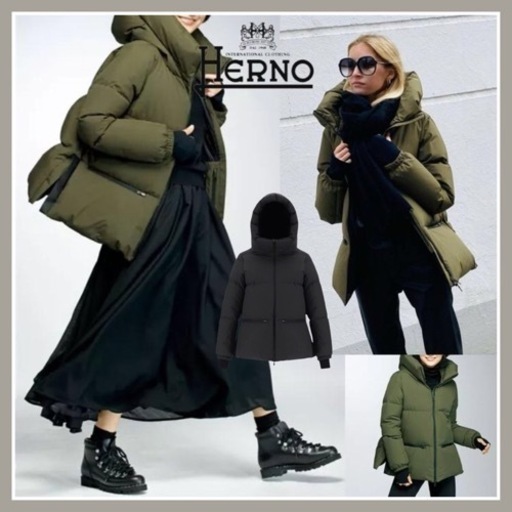 HERNO ラミナー GORE-TEX WINDSTOPPER CAPE ダウン ジャケット