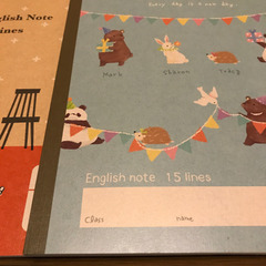 未使用　英語ノートの画像