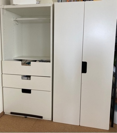 IKEA イケア STUVA クローゼットとタンス棚セット
