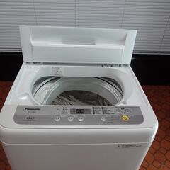 ID 990364　洗濯機パナソニック6.0Kg　２０１９年製　NA-F60B12