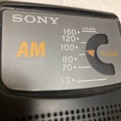 AM ポータブルラジオ　イヤホン付き中古