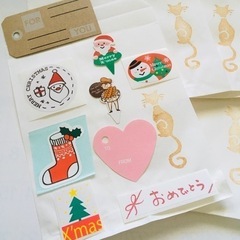 【大量】ラッピング用品 ペーパーバッグ シール タグ　の画像