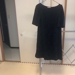 レースワンピース  ブラック　黒　ワールド製