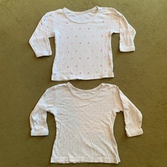 90センチ　女の子　ロングTシャツ　肌着　赤ちゃん本舗