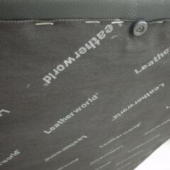 LEATHERWORLD 2人掛けソファー 黒色 本革 厚革  モノ市場半田店 119の画像