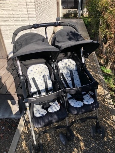 商談中 双子ベビーカー