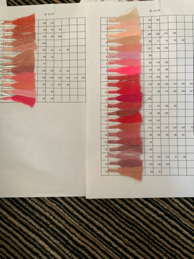 職業用ミシン糸　約930本
です。