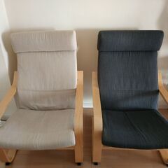 IKEA 一人用ソファー2個の画像