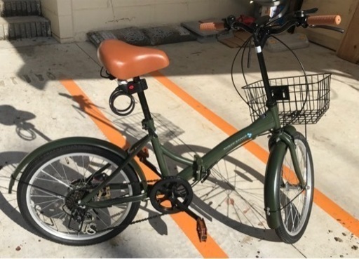 折りたたみ自転車 カゴ付 20インチ